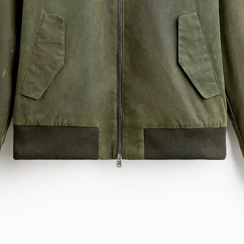 Accessori di abbigliamento Orlo in maglia a coste spesse 2x2 per giacca da baseball