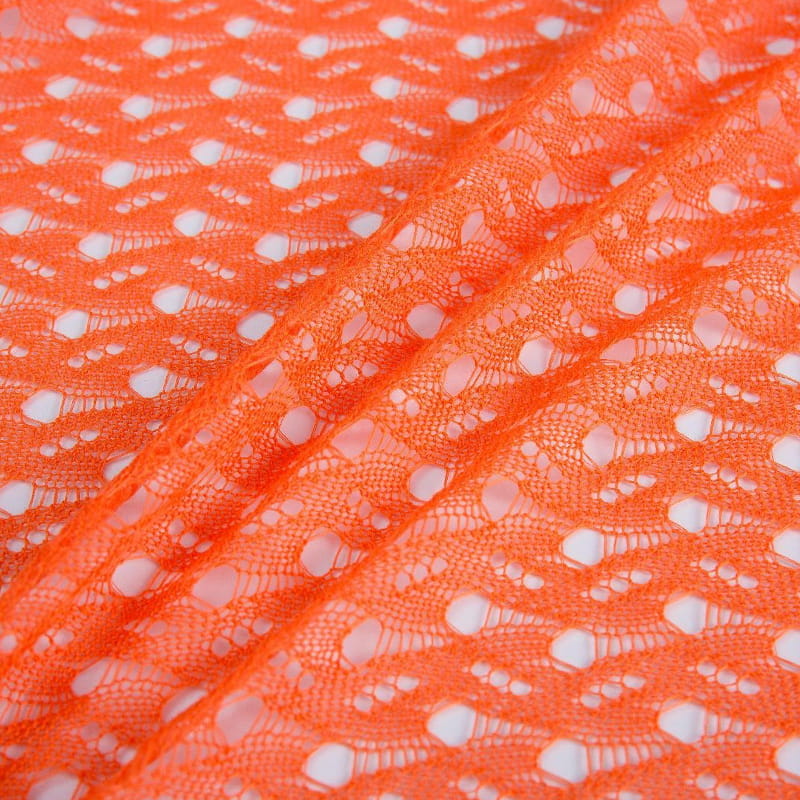 Tessuto per abbigliamento a coste traspirante jacquard con motivo cavo rosso